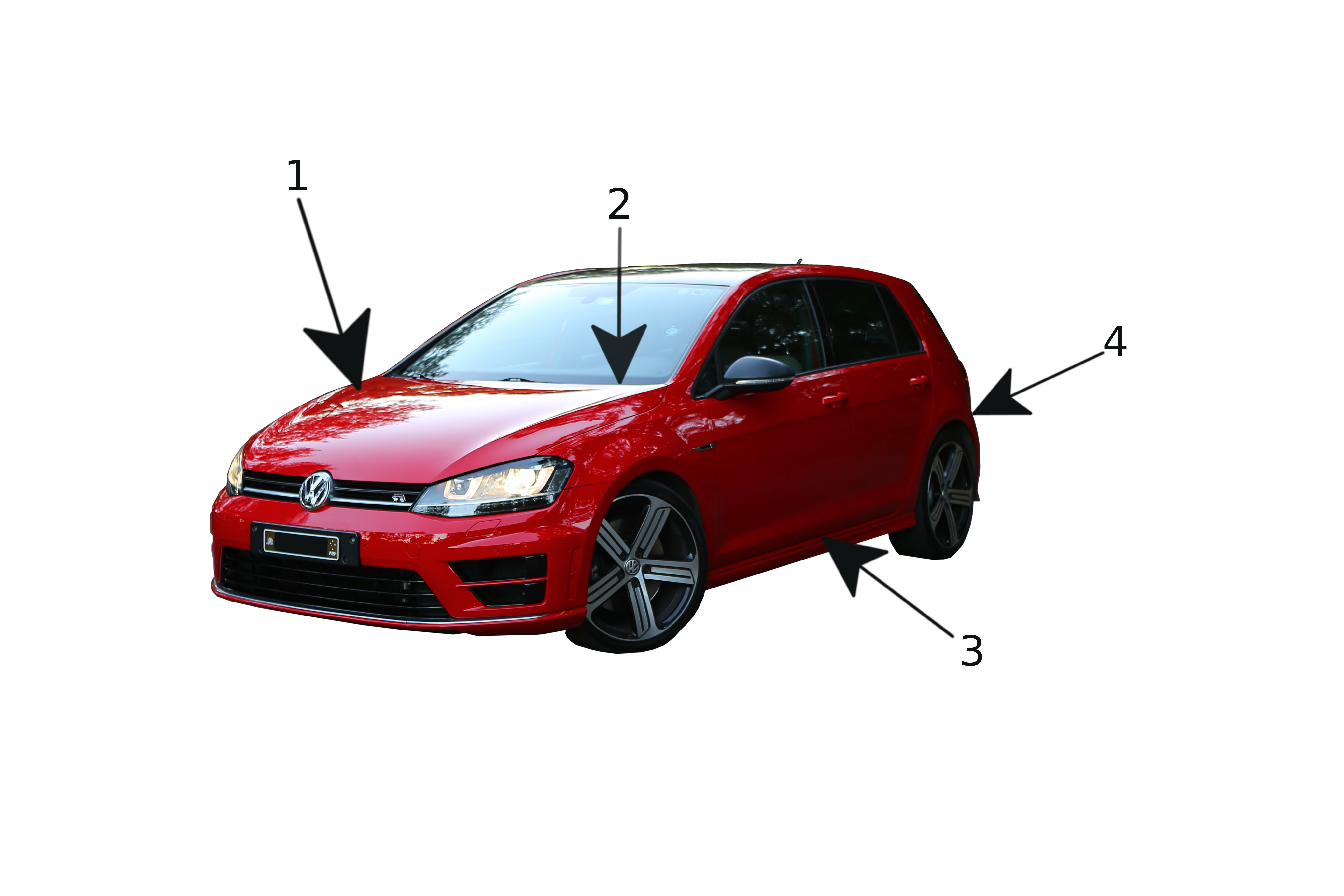 Miejsca występowania numeru VIN w aucie marki Volkswagen